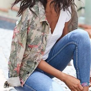 Tan Floral Jacket XL